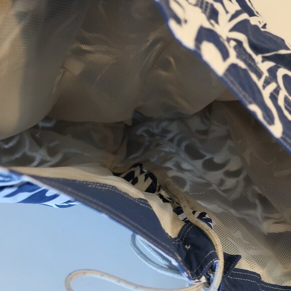 Men's Blue and White Swim Shorts - Picture 6 of 7